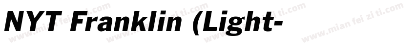 NYT Franklin (Light字体转换